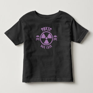 T-shirt Pour Les Tous Petits Signal d'avertissement toxique mais mignon