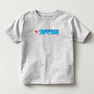 T-shirt Pour Les Tous Petits Silhouette de Superman s'envolant vers le ciel