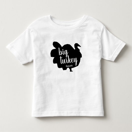 T-shirt Pour Les Tous Petits Silhouette Grande Turquie Thanksgiving (Devant)
