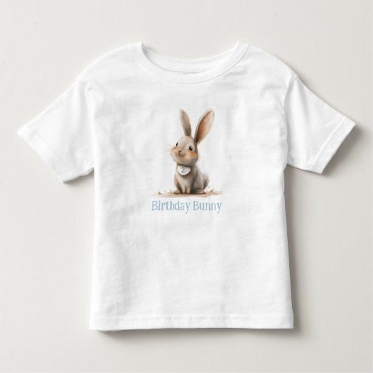 T-shirt Pour Les Tous Petits Simple Cute Lapin Anniversaire Enfant (Devant)