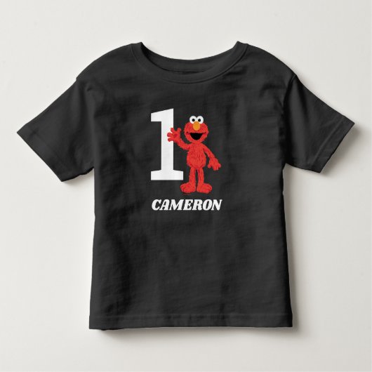 T-shirt Pour Les Tous Petits Simple Elmo 1er anniversaire (Devant)