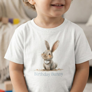 T-shirt Pour Les Tous Petits Simple Lapin Mignon Anniversaire Enfant