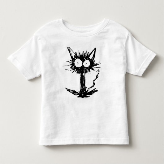 T-shirt Pour Les Tous Petits *Simple noir de chaton (Devant)