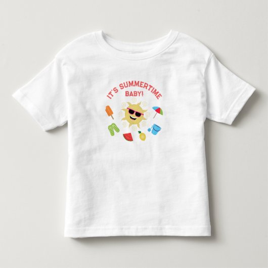 T-shirt Pour Les Tous Petits Simplement été (Devant)