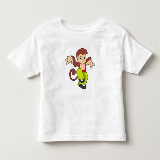 T-shirt Pour Les Tous Petits Singe aux arts martiaux Kungfu (Devant)