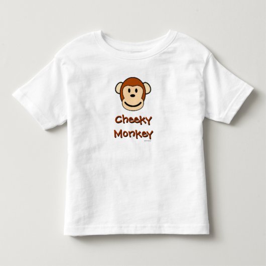 T-shirt Pour Les Tous Petits Singe effronté (Devant)