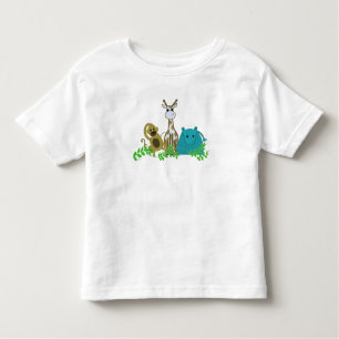 T-shirt Pour Les Tous Petits Singe, girafe et hippo