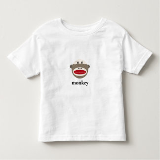 T-shirt Pour Les Tous Petits Singe vintage de chaussette avec le texte