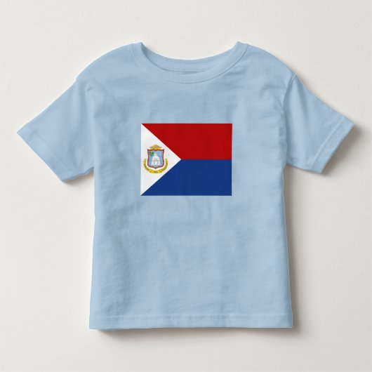 T-shirt Pour Les Tous Petits Sint Maarten Flag (Devant)