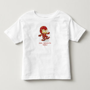 T-shirt Pour Les Tous Petits Skateboardeur Iron Man Ridicule - Calibrer pour le