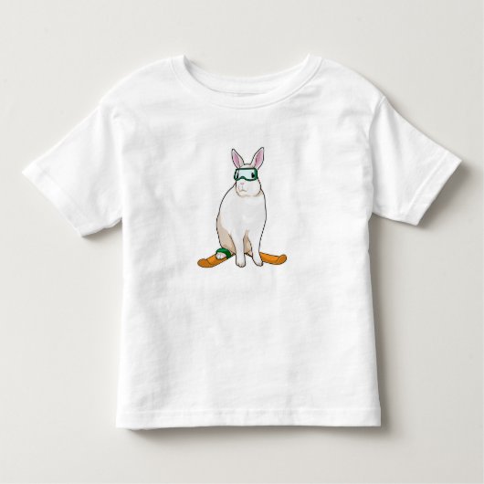 T-shirt Pour Les Tous Petits Ski Bunny Skier (Devant)