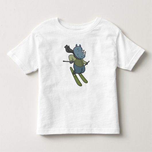 T-shirt Pour Les Tous Petits Ski de Rhino (Devant)