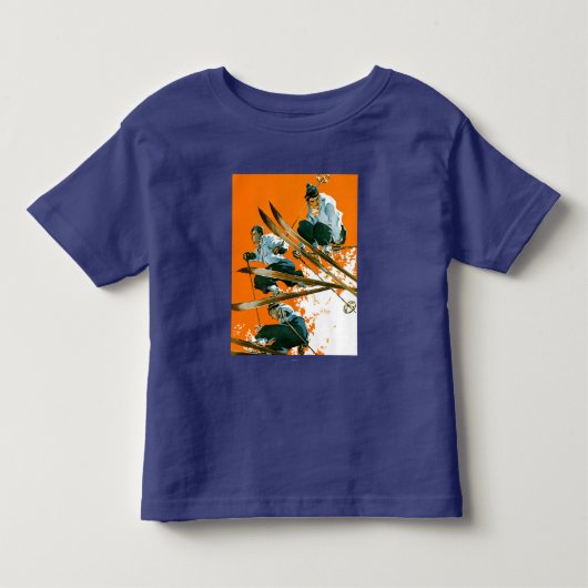 T-shirt Pour Les Tous Petits Ski Jumpers par Ski Weld (Devant)