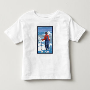T-shirt Pour Les Tous Petits Skieur AdmiringUtah