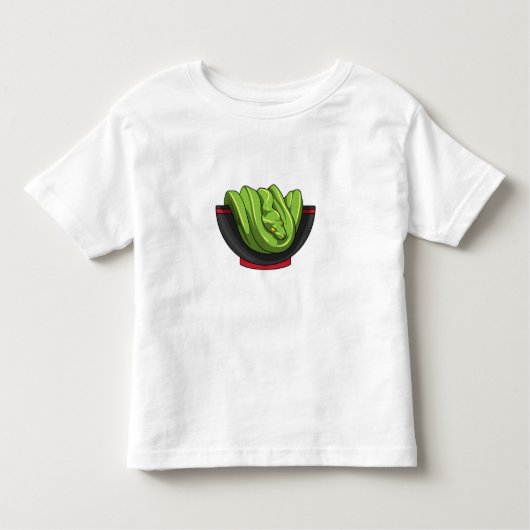 T-shirt Pour Les Tous Petits Snake avec Ramen Bowl (Devant)