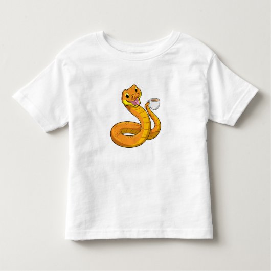 T-shirt Pour Les Tous Petits Snake with Cup (Devant)