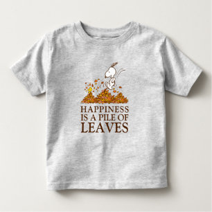T-shirt Pour Les Tous Petits Snoopy & Bois Feuilles d'automne