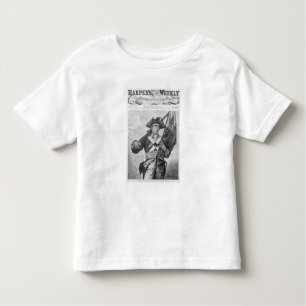 T-shirt Pour Les Tous Petits Soldat continental tenant un drapeau de mousquet