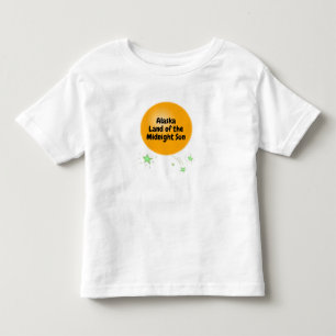 T-shirt Pour Les Tous Petits Soleil de minuit doré de l'Alaska