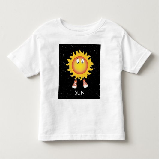 T-shirt Pour Les Tous Petits Soleil et étoiles dans l'espace (Devant)