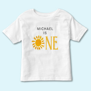 T-shirt Pour Les Tous Petits Soleil Premier Anniversaire Personnalisé