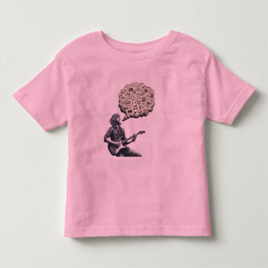 T-shirt Pour Les Tous Petits Solfeggio explosif guitariste (Devant)