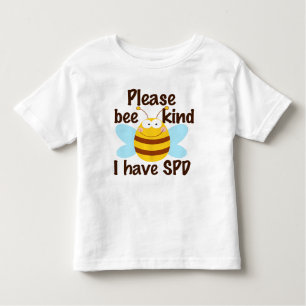 T-shirt Pour Les Tous Petits Sorte de traitement sensorielle d'abeille de