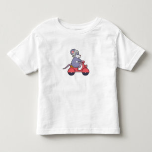 T-shirt Pour Les Tous Petits Souris comme Biker avec Scooter.PNG