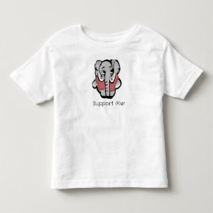 T-shirt Pour Les Tous Petits Soutenez-moi Éléphant