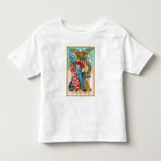 T-shirt Pour Les Tous Petits Souvenir de Fête du travail (Devant)