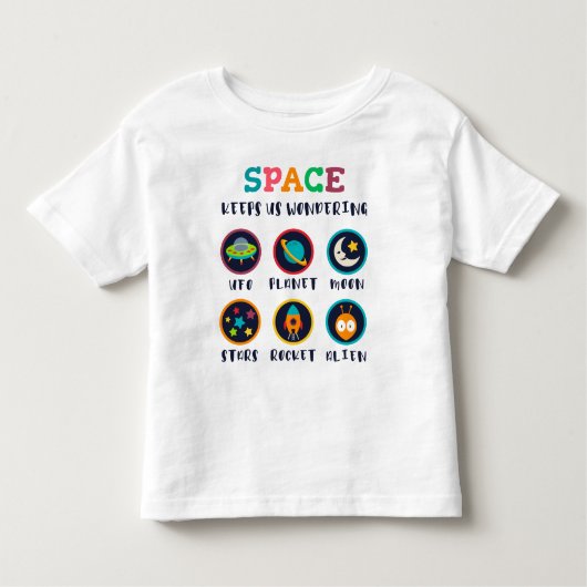 T-shirt Pour Les Tous Petits Space keeps us wondering (Devant)
