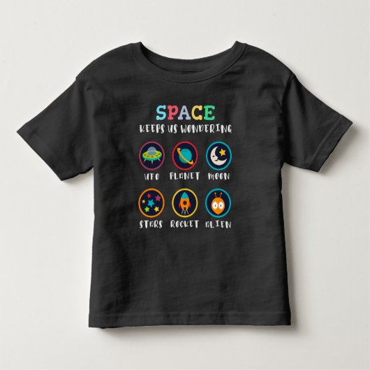 T-shirt Pour Les Tous Petits Space keeps us wondering (Devant)