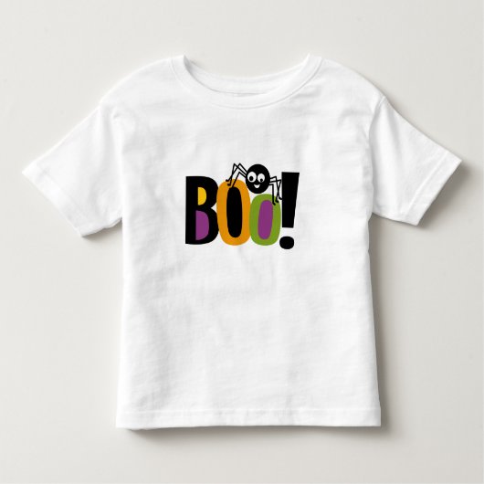 T-shirt Pour Les Tous Petits Spider BOO Halloween (Devant)