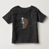 T-shirt Pour Les Tous Petits Squelette et café Halloween Design (Devant)