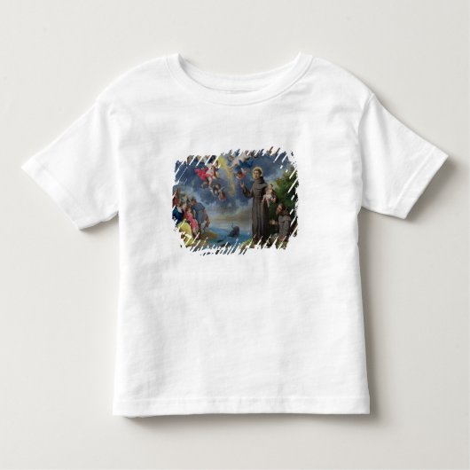 T-shirt Pour Les Tous Petits St Anthony de Padoue prêchant aux poissons (Devant)