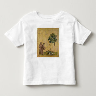 T-shirt Pour Les Tous Petits St Francis d'Assisi prêchant aux oiseaux