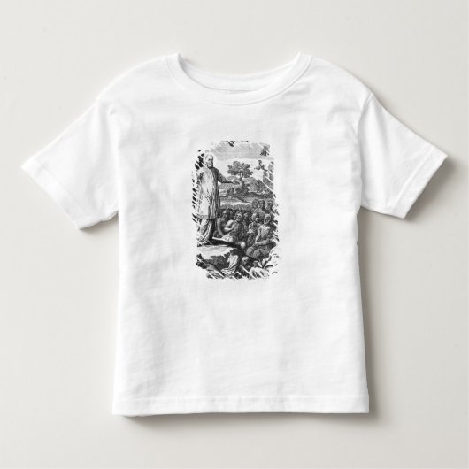 T-shirt Pour Les Tous Petits St Francis des ventes prêchant au (Devant)