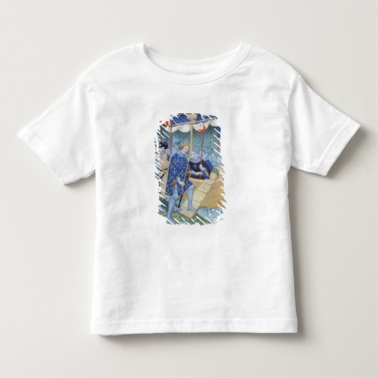 T-shirt Pour Les Tous Petits St Louis s'embarquant pour les croisades (Devant)