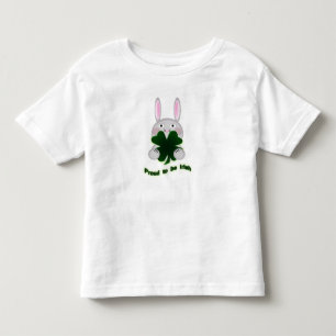 T-shirt Pour Les Tous Petits St. Patricks Bunny Fier d'être Shamrock irlandais