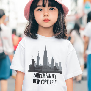 T-shirt Pour Les Tous Petits Statue de la liberté customisée de New York Trip S