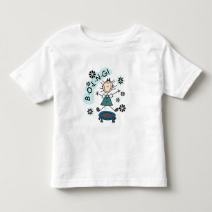 T-shirt Pour Les Tous Petits Stick Girl sur Trampoline