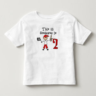 T-shirt Pour Les Tous Petits Stick Pirate 2e anniversaire