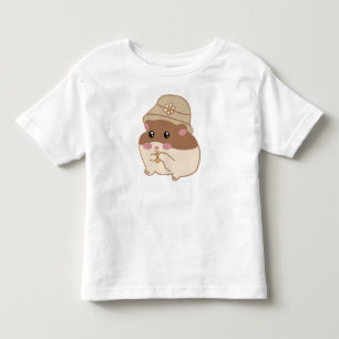 T-shirt Pour Les Tous Petits Style de caricature de hamster mou