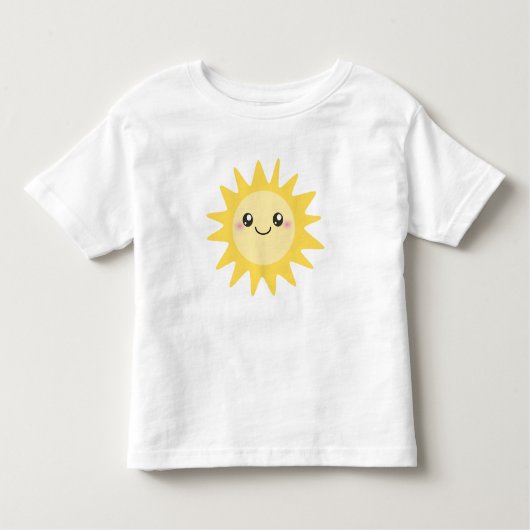 T-shirt Pour Les Tous Petits Sun heureux mignon (Devant)