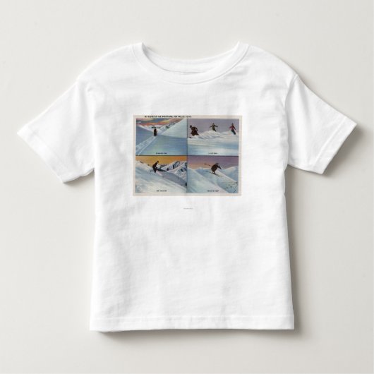 T-shirt Pour Les Tous Petits Sun Valley, identification - ski (Devant)