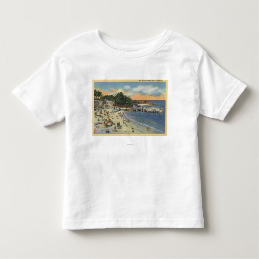 T-shirt Pour Les Tous Petits Sunbathers et nageurs à la plage (Devant)