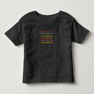 T-shirt Pour Les Tous Petits Sunflower Lover Le tournesol tourne naturellemen