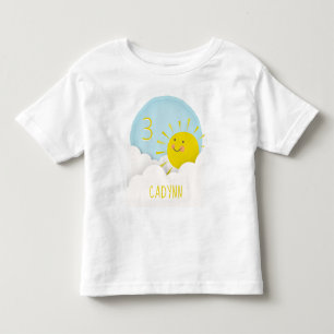 T-shirt Pour Les Tous Petits Sunshine Nuages Sky Anniversaire