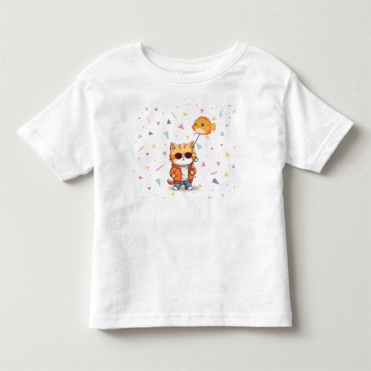 T-shirt Pour Les Tous Petits Super chat (Devant)