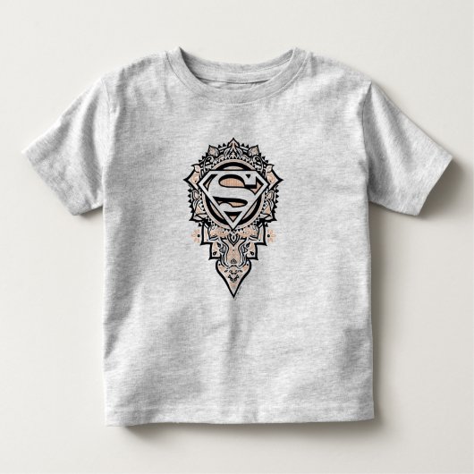 T-shirt Pour Les Tous Petits Supergirl Mandala Graphic (Devant)